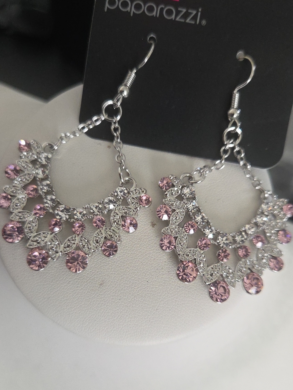 Paparazzj Hey Glitter Glitter Pink Earrings NWT